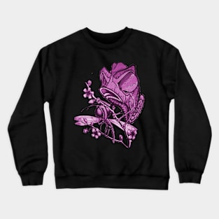 Chameleon Attack! New School Original Art Monochrome Crewneck Sweatshirt